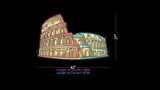 ANCIENT ROME COLOSSEUM UV PRINTED NEON ARTWORK | TIMELESS ILLUMINATION