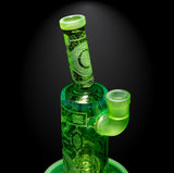 Milkyway MK-1319 Slime Dab Rig - Space-Inspired Glass Piece, Quantum-Tech Design, 9 Inch, Showerhead Perc