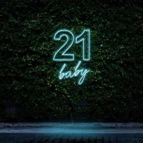 21 BABY BIRTHDAY - NEON SIGN