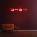 TO INFINITY AND BEYOND - NEON SIGN