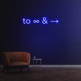 TO INFINITY AND BEYOND - NEON SIGN