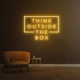 THINK OUTSIDE THE BOX - LED NEON SIGN