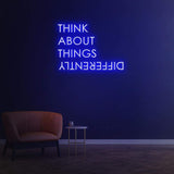 Think Differently Neon Sign – LED Wall Decor for Home or Office