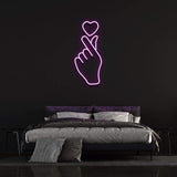 LOVE AT YOUR FINGERTIPS - NEON SIGN