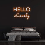 HELLO LOVELY - NEON SIGN