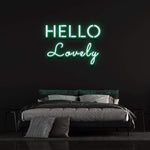 HELLO LOVELY - NEON SIGN