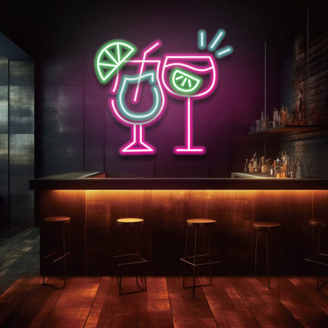 Cocktails 2 - LED Neon Sign