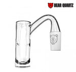 Bear Quartz Lowrider Highbrid Banger with 45 Degree Descended Neck, 14mm Male 90 Degree Joint, 22mm Top Diameter for Enhanced Functionality and Aesthetic Design