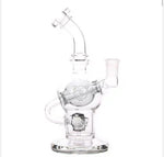 Bear Quartz The Sphere Box glass water pipe in a clear finish, crafted for optimal airflow and heat retention