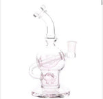 Bear Quartz The Sphere Box glass water pipe with a pink accent, perfect for smooth and stylish dabbing sessions.