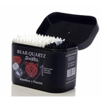 Bear Quartz Swab Kit featuring bamboo and flexies swabs in a compact case, designed for precise cleaning of dabbing tools and accessories.