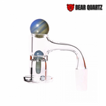 Side view of Bear Quartz terp slurper quartz banger with included marble set, featuring a 20mm outer diameter.