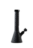 Cookies Black V-Beaker Bong with engraved logo and star patterns, featuring durable construction and a stylish design for smooth, clean hits.

