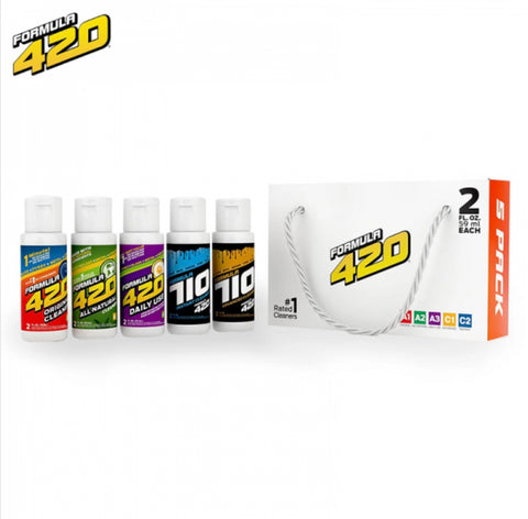 Formula 420 & Formula 710 Limited Edition Boxset – 5-Pack of 2oz Cleaners for glass, ceramic, and metal surfaces, featuring advanced and natural formulas.