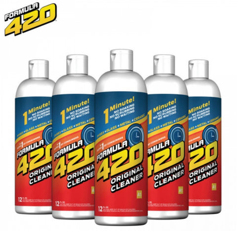 Formula 420 A1 Pyrex, Glass, Metal, and Ceramic Cleaner – 12oz bottle with AbrasivAction™ technology for fast and effective cleaning in 1 minute.