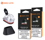 Geekvape Aegis Nano 2 pods with assorted coils, 2ct pack, featuring transparent pod container and black base, for Aegis Nano device compatibility






