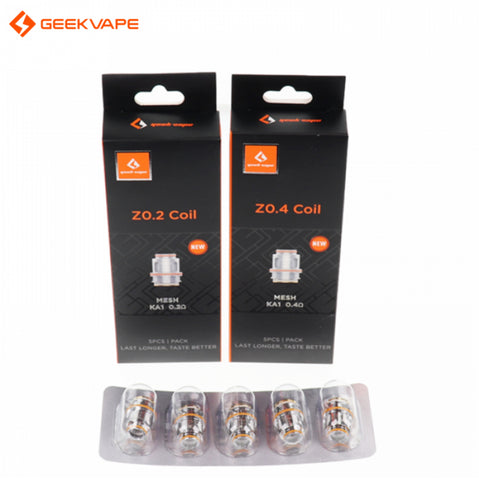 GeekVape Z Zeus Replacement Coils 5CT Pack, 0.2Ω, 0.4Ω, 0.15Ω Mesh for Aegis X, Obelisk 120FC, Zeus Sub-Ohm Tank, High Wattage, Mesh Coil for Flavor and Vapor Production