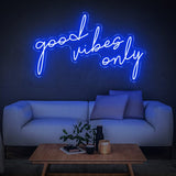 Good Vibes Only LED Neon Sign – Ideal for adding an inspiring touch to your home, office, or bar décor.