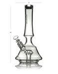 GRAV Empress – 13-inch borosilicate glass water pipe with 8-cut diamond perc and sturdy 6” wide base for a smooth smoking experience.