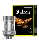 HorizonTech Falcon Replacement Coils M8 0.15Ω - Pack of 3, bamboo pulp cotton mesh coil for massive vapor production, ideal for Falcon Sub-Ohm Tank.