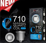 Lookah 710 Quartz Replacement Coils for Seahorse X, Swordfish, and Mini Unicorn vaporizers - Pure quartz for better vaping.