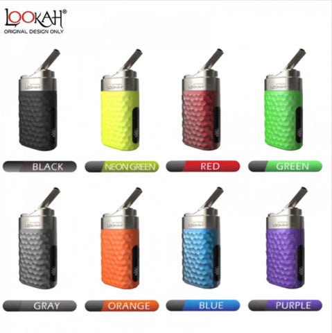 Lookah Python Concentrate Vape Kit - Compact 650mAh wax vape pen with 710 quartz coil compatibility, serpentine textured body, and Type-C USB charging.