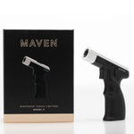 Maven Torch Model K – Compact and ergonomic refillable butane torch with adjustable flame, ideal for precision tasks like dabbing, welding, and culinary use.