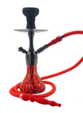 Compact and durable Pharaohs Kaya Hookah, featuring a screw-on system and 72-inch single hose for convenient use.