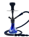 Pharaohs Kaya 13.25 Inch Hookah with a screw-on design, glass base, and included large tongs for efficient hookah sessions.