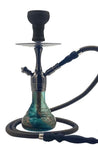 Pharaohs Kaya 13.25 Inch Single Hose Hookah with a durable glass base and screw-on design, perfect for compact and stylish hookah sessions.