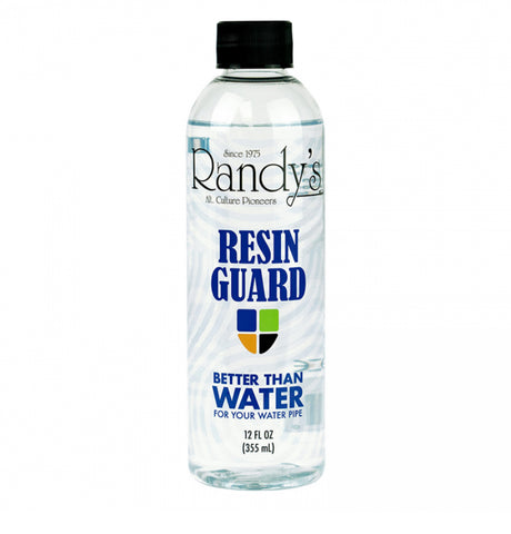 Randy's Resin Guard 120oz – premium solution to prevent resin build-up in pipes, offering a clean and fresh smoking experience with 100% food-grade formula.