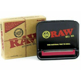 RAW Automatic Roll Box 110mm – premium automatic cigarette roller with a sleek design, perfect for RYO enthusiasts to roll with precision.