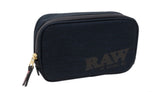 RAW Smell Proof Double Pouch Zipper Bag with 5 layers, aluminum insert, and charcoal filter for preserving terps and freshness.