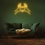 LED neon sign with 'Spread Love' quote, ideal for creating a warm and inviting atmosphere in any space.