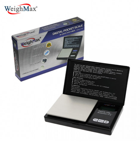 WeighMax W-3805 Digital Pocket Scale 650g 0.1g Accuracy - Tare, Backlit LCD, Compact