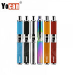 Yocan Evolve D Dry Herb Vape Pen available in multiple colors, featuring pancake dual coil for efficient and smooth vaping.